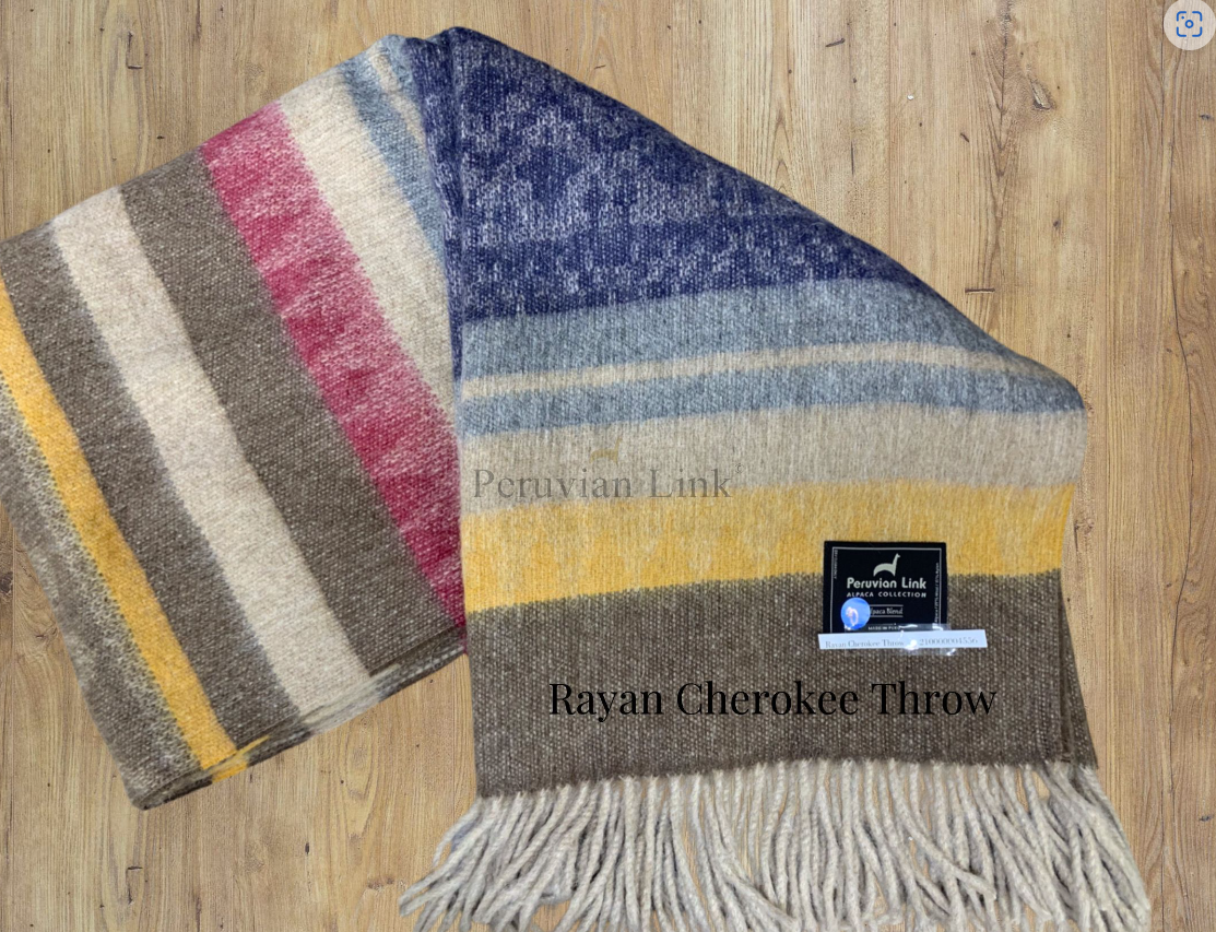 Cherokee Alpaca & Wool Throw Cherokee Alpaca & Wool Throw